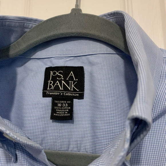 Jos A Bank Travelers Collection buttoned down shirt, size 16 - Picture 2 of 5